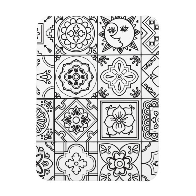 Inspired Talavera Mönster Magnet (Vertikal)