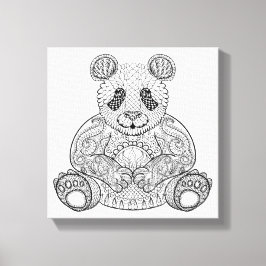 Inspired Tribal Panda 6 Canvastryck