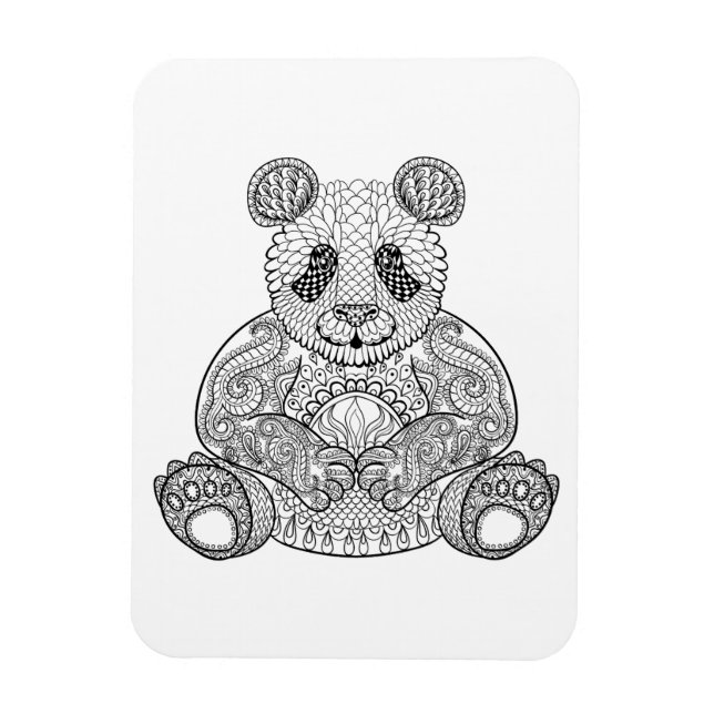 Inspired Tribal Panda Magnet (Vertikal)