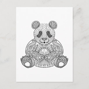 Inspired Tribal Panda Vykort