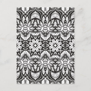 Inspired Tribal Stil Illustration Vykort