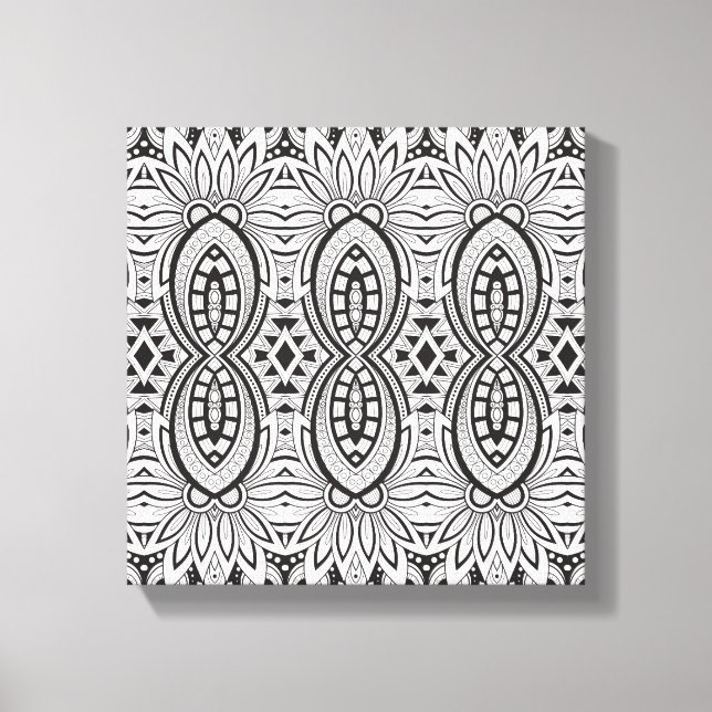 Inspired Tribal Teckning 6 Canvastryck (Framsida)