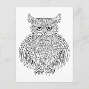 Inspired Uggla Bird Totem Vykort