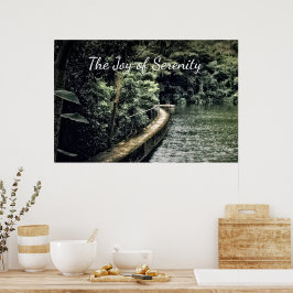 Inspired Vatten Nature Motivated Joy Serenity Poster