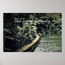 Inspired Vatten Nature Motivated Joy Serenity Poster