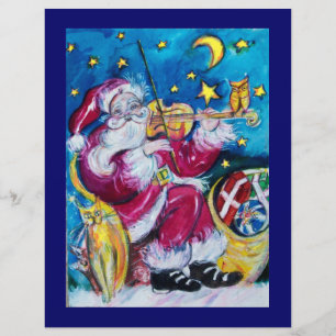 INSPIRED VIOLINIST SANTA Blue jul Reklamblad