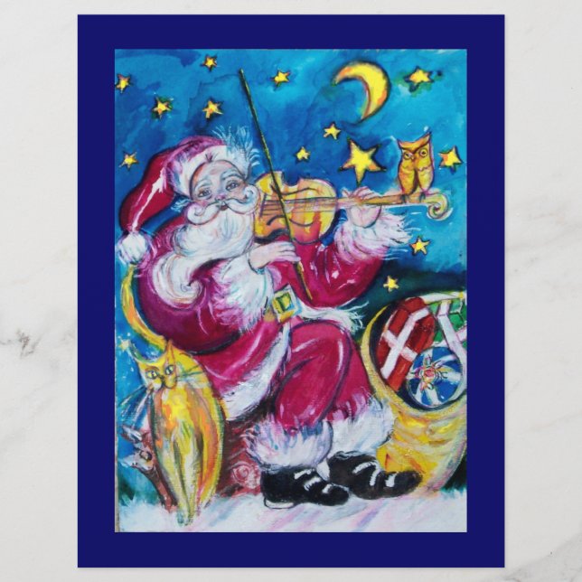 INSPIRED VIOLINIST SANTA Blue jul Reklamblad (Framsidan)