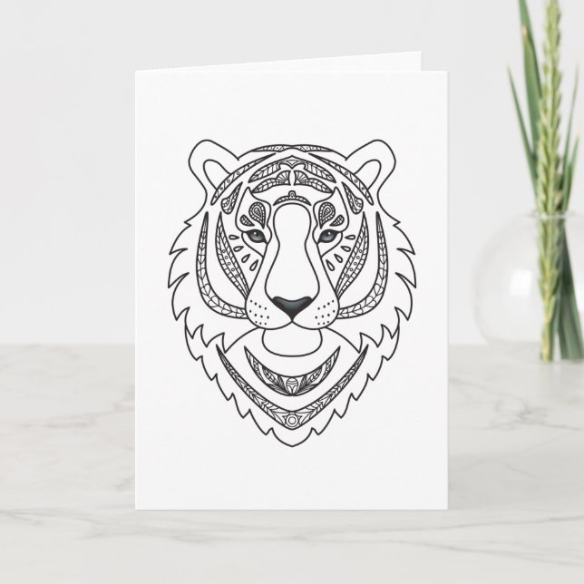 Inspired White Tiger Kort (Framsida)