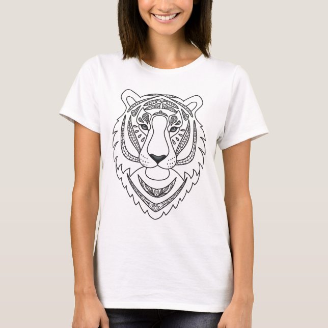 Inspired White Tiger Tee (Framsida)