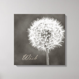 Inspired Wish Dandelion Canvastryck