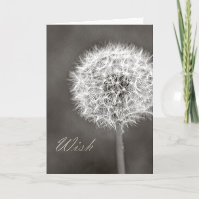 Inspired Wish Dandelion Kort (Framsida)