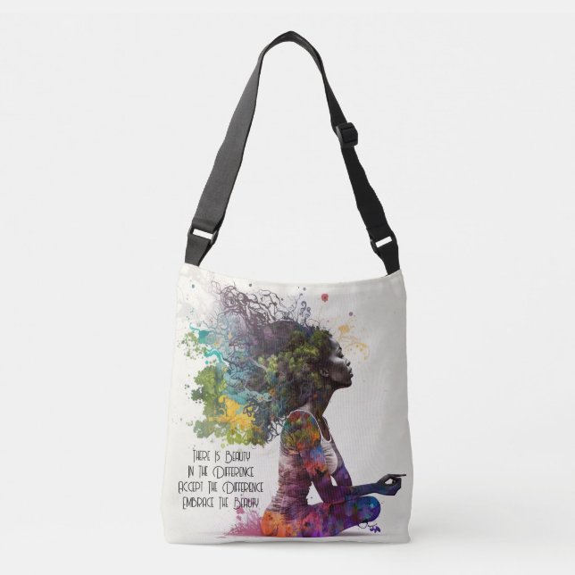 Inspired Woman Embrace Tote Axelväska (Framsida)