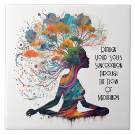 Inspired Woman Syncopation Ceramic Tile Kakelplatta