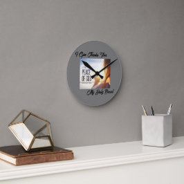 InspireMe-samlingars runda akrylväggslås Rund Klocka