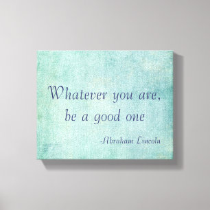 Inspirera Abraham Lincoln citationstecken Canvastryck