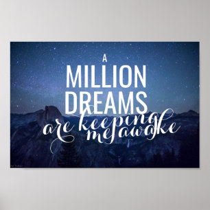 Inspirera affisch "för miljon drömmar"
