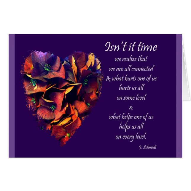 Inspirera alla förbinds vi hälsningskort (Framsidan Horizontal)