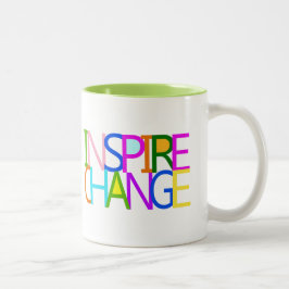 INSPIRERA ÄNDRING Två-Tonad MUGG