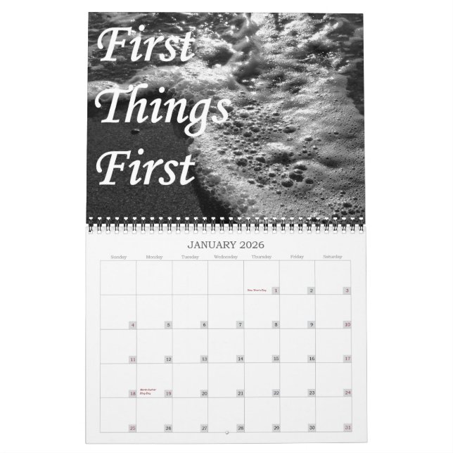 Inspirera återställningskalender kalender (Jan 2026)