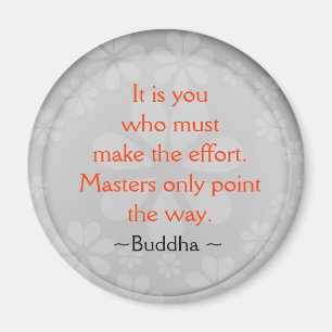 Inspirera Buddha citationsteckenmagnet Magnet