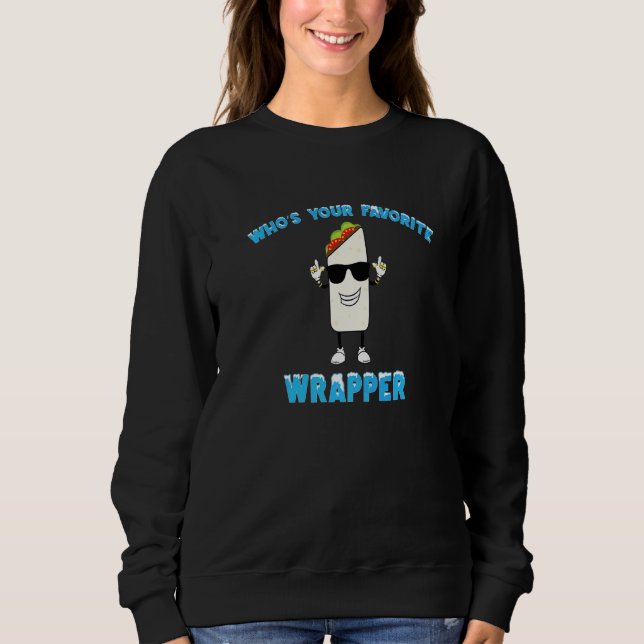 inspirera Burrito Taco Tisdag T Shirt (Framsida)