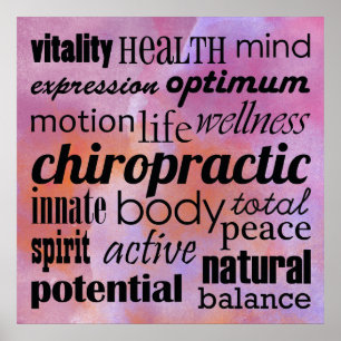Inspirera Chiropracticaffisch Poster