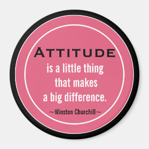 Inspirera Churchill citationstecken Magnet