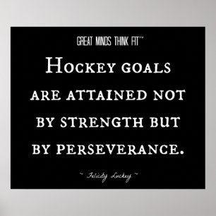 Inspirera citationstecken 003 för hockey poster