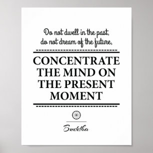 Inspirera citationstecken av Buddha Poster