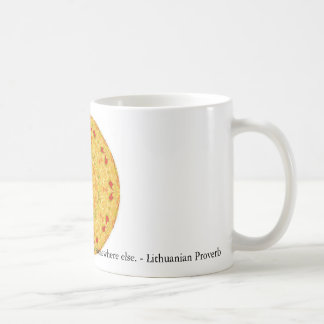 Inspirera citationstecken för litauiskt kaffemugg
