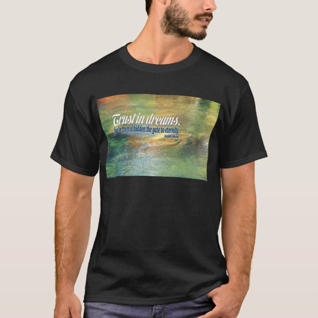 Inspirera citationstecken -- Kahlil Gibran Tee Shirt (Framsida)