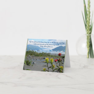 Inspirera citationsteckennotecard kort