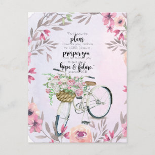 Inspirera cykel för Jeremiah 29:11 Vykort