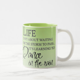 Inspirera DANS I REGNA Två-Tonad Mugg