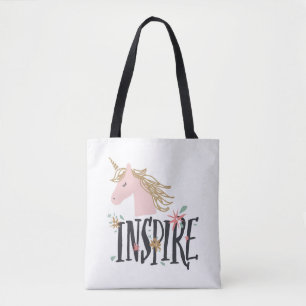 Inspirera den guld- Maneunicornen Tygkasse