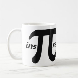 Inspirera det inspirera Pi-symbolet Kaffemugg