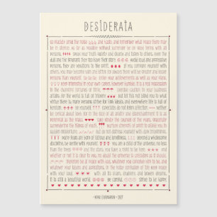 Inspirera dikt för Desiderata