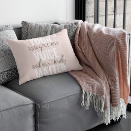 inspirera din röstmatchningsrörelse - citat prydnadskudde