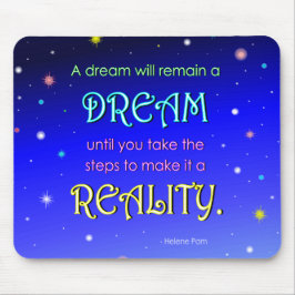 Inspirera dröm- citationstecken Mousepad Musmatta