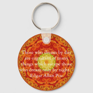Inspirera Edgar Allan Poe citationstecken om Nyckelring