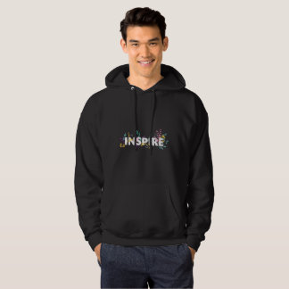 Inspirera Färgrik Blommig Hoodie
