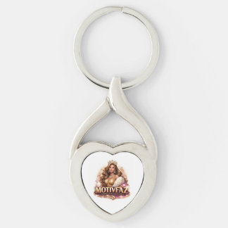 Inspirera, Förinta & Succeeda Twisted Heart Silverfärgad Nyckelring