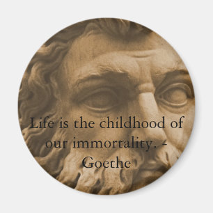 Inspirera Goethe citationstecken Magnet
