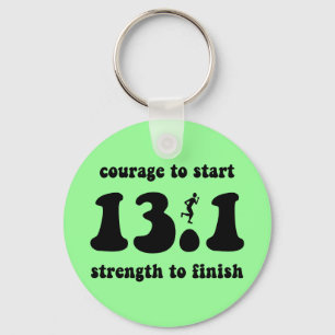 Inspirera halv maraton nyckelring