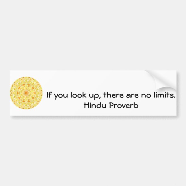 inspirera hinduisk Proverb från Indien Bildekal (Framsidan)