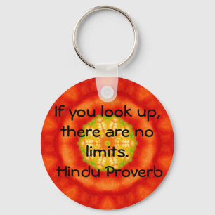 inspirera hinduisk Proverb från Indien Nyckelring