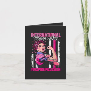 Inspirera inkludering 8 mars internationell helgkort