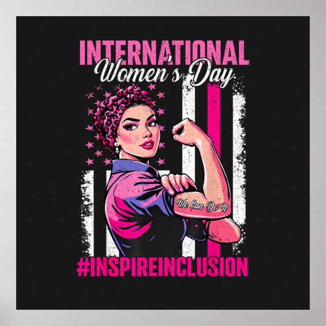 Inspirera inkludering 8 mars internationell  poster (Framsidan)