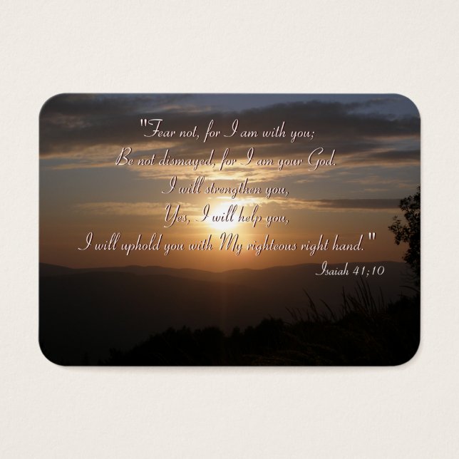 Inspirera - Isaiah 41; 10 - Knubbiga B. Kort (Framsidan)