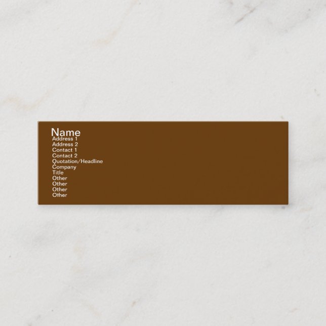 INSPIRERA JORD MINI VISITKORT (Framsida)